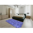 thumbnail image 4 of Ahgly Company Indoor Square Patterned Balloon Blue Area Rugs, 7' Square, 4 of 6