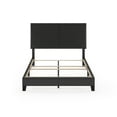 thumbnail image 6 of Furinno Pessac Upholstered Bed Frame, Black PU Leather, Full, 6 of 9