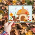 thumbnail image 5 of Pine Cone House Cutting Dies Autumn Squirrel Card Making Die Stencil Scrapbooking Embossing Carbon Steel Template Dies for Greeting Cards Craft Album Thanksgiving Invitation Decor Silver, 5 of 9