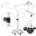 thumbnail image 5 of Saloniture 6 Wheel Rolling Base Magnifying LED Floor Lamp - Adjustable 3X Magnifier with Dimmable Lights for Lashes, Facials, Salon, Esthetician Spa, and Crafts, 5 of 7