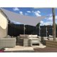 thumbnail image 4 of Vela Parasol Cuadrada Repelente al Agua Sombrilla para Terraza Jardín Balcón Tejido de Poliéster 250 x 250 cm Negro, 4 of 5
