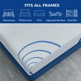 MLILY Ego Charcoal 8 inch Gel Memory Foam Mattress, Twin XL Mattress in