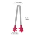thumbnail image 3 of WZXPWT Stainless Steel Silicone Clamps, Mini Ice Cubes Tongs, Coffee Cubes Clips, Food-Grade Kitchen Serving Tongs, 3 of 6