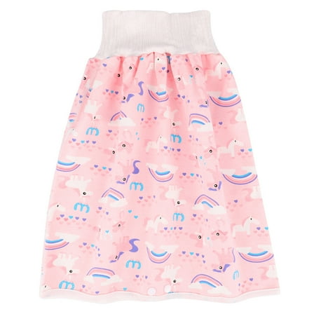 LULULION Pink Cotton Baby Training Pants with High Waist for Leakage Protection, Comfortable and Easy to Clean, Size 03 Months