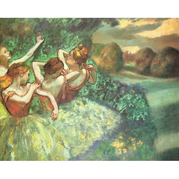 Four Dancers- Degas - CANVAS OR FINE PRINT WALL ART
