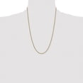thumbnail image 4 of Diamond2Deal 14K Yellow Gold 2.25mm Semi Solid Diamond-cut Rope Chain Necklace for Women 24", 4 of 6