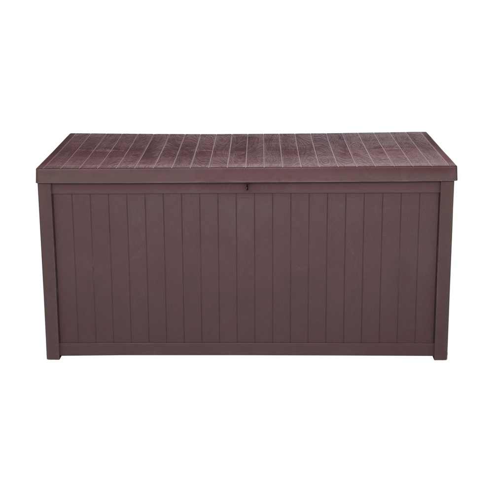 113gal 430L Outdoor Garden Plastic Storage Deck Box Chest Tools