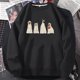 thumbnail image 1 of Sudadera con capucha de Halloween para mujer, ropa de calle con cuello redondo, Jersey informal, Retro, fantasma, temporada escalofriante, 1 of 4