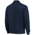 thumbnail image 3 of Men's Colosseum Navy West Virginia Mountaineers Tortugas Logo Quarter-Zip Jacket, 3 of 3