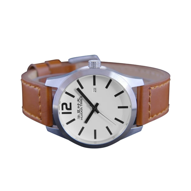 Designer leather clearance watches
