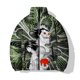 thumbnail image 3 of Abrigo de invierno para hombre, cómodo y cálido, moderno, con estampados de personajes personalizados, algodón añadido y grueso, novedad en ropa de hombre parkas, 3 of 5
