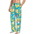 thumbnail image 2 of Psyduck Mens Pajama Pants Ultra Soft Comfy Lounge Sleep Pants Print Loose Casual Bottoms Loungewear, 2 of 8