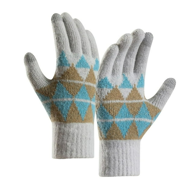 MesaSe Resilient Riding Gloves Touch Screen Winter Riding Gloves with Double-layer Elastic Wristband Brushed Lining for Cold Weather