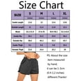 thumbnail image 2 of Womens Yoga Shorts Waist Running Fitness Workout Shorts with Pockets Elastic Waist Double Layer Casual Running Shorts S-XXL, 2 of 7