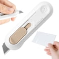 thumbnail image 2 of 1Pcs Utility Box Cutters, Ngxiha Retractable Letter Opener, Package Opener, Sharp Cartons Cardboard Cutter Razor Knife for Christmas, Smooth Mechanism Perfect for Office and Home Use, 2 of 9