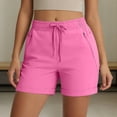 thumbnail image 2 of BUIGTTKLOP Womens Hiking Shorts with Zipper Pockets Lightweight Strech Quick Dry Golf Athletic Shorts, 2 of 6