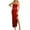 Red, variant on Lovskoo 2024 Wedding Guest Dresses for Women Evening Gown Trendy Suspended Dress Loose Sleeveless Solid Ankle Dress Long Cocktail Dresses 2023 Coffee