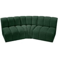 thumbnail image 4 of Meridian Furniture Arc Green Boucle Fabric Modular Sectional, 4 of 7