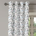 thumbnail image 2 of Ambesonne Eiffel Grommet Curtain, French Doodle Art, 50" x 72", Blue Black Red, 2 of 6