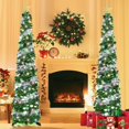 thumbnail image 2 of Árbol de Navidad SINTENILL desplegable de 6 pies con temporizador, luces y soporte, 2 of 8