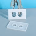 Silicone Mould Epoxy Resin Mold Socket Panel Light Switch Cover DIY Craft Decor Silicone Molds