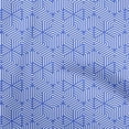 thumbnail image 1 of oneOone Velvet Medium Blue Fabric Geometric Craft Projects Decor Fabric Printed By The Yard 58 Inch Wide, 1 of 4