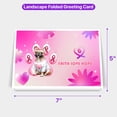 thumbnail image 5 of Faith Love Hope French Bulldog Breast Cancer Awareness Survivor 7x5in Folded Greeting Card Dog Lover Gifts Single Note Card with Envelope - 02017, 5 of 5