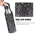 thumbnail image 4 of Yayeee 20oz Insulated Water Bottle Double Wall Stainless Steel with Flip Straw Lid, Gothic Floral Print, 4 of 7
