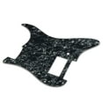 thumbnail image 3 of Mistaha Guitar Accessory: Black Pearl Double Pickup Loaded Pickguard for Fender Stratocaster - GPV02, 3 of 6
