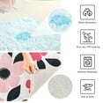 thumbnail image 3 of Yayeee Bath Rug for Bathroom Floor Non Slip Rectangle Fluffy Soft Absorbent Mat, 16"x24", Pink and Red Flowers, 3 of 7