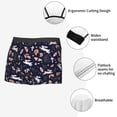thumbnail image 4 of Fotbe Retro Rabbit Flower Men’s Total Support Pouch Boxer Briefs, X-Temp Cooling, Moisture-Wicking Underwear, Regular, Long-leg and Trunk-X-Large, 4 of 6