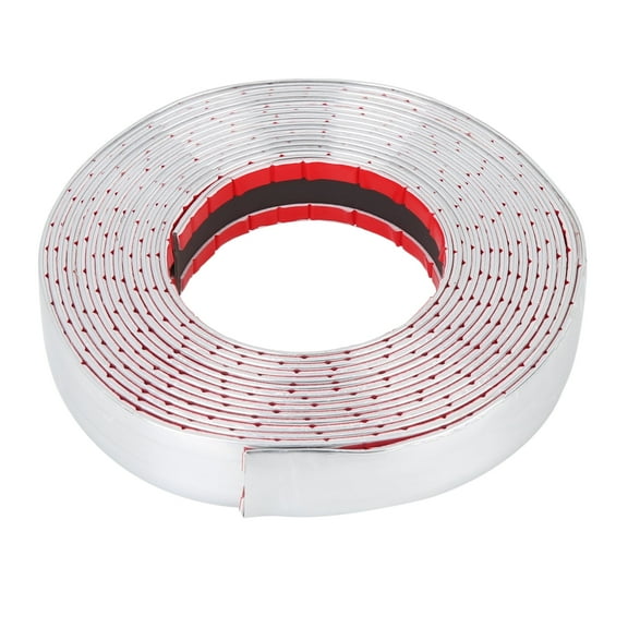 5m x 25mm Silver Tone Chrome Trim Strip Bumper Door Guard Protection for Car