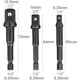 thumbnail image 3 of Juego de 7 piezas de adaptadores y reductores de trinquete de 1/2", 3/8" y 1/4" + broca con adaptador de vástago hexagonal de 1/4", 3/8" y 1/2", 3 of 5