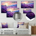 thumbnail image 4 of Designart "Post-Impressionist Lavender Hues II" Vangogh Metal Art Living Room, 4 of 5