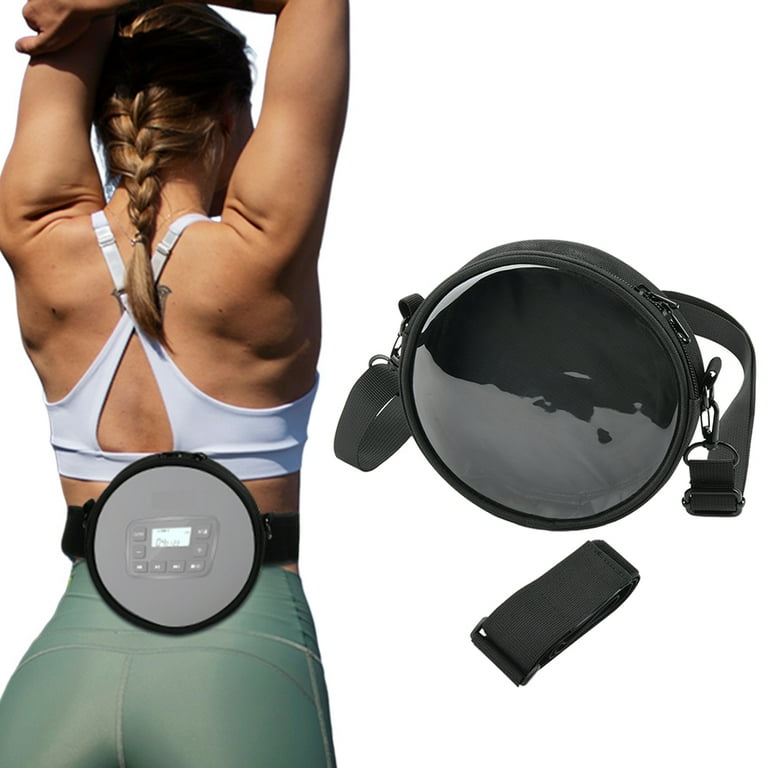 husxh CD Case with Adjustable Strap Waist Band DVDs Wallet
