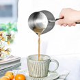 thumbnail image 4 of Clearance Cooking Utensils under $10,Stainless Steel Butter And Coffee Warmer Turkish Coffee Pot Mini Butter Melting Pot And Milk Pot With Spout, 4 of 8