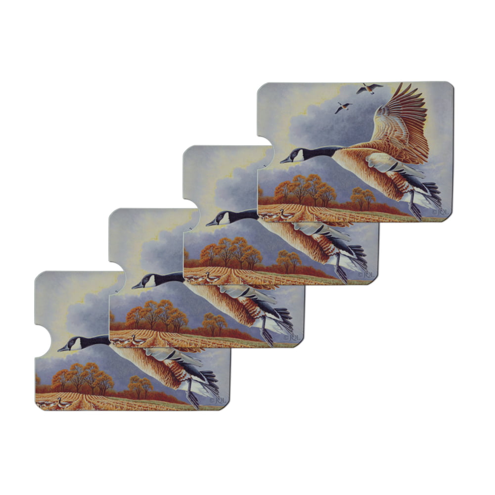 Graphics and More - Canadian Geese In Flight Credit Card RFID Blocker Holder Protector Wallet ...