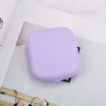 thumbnail image 3 of Mini Contact Lens Case,Portable Colorful Travel Kit with Mirror Tweezer Stick Bottle（Purple）, 3 of 5