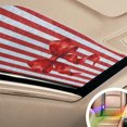 Windows Rainbow Ribbons Red Tied Bow Window Privacy Film Rainbow Static Cling Stain Glass ...