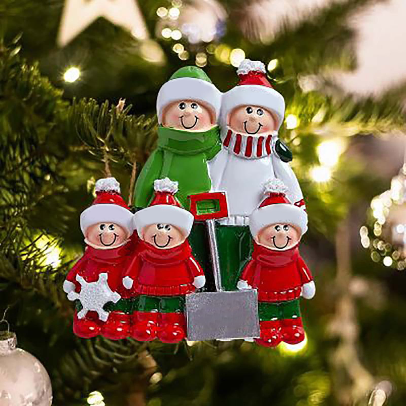 Christmas Decorations DIY Family Personalised Christmas Trees Hanging Pendant 