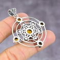 thumbnail image 4 of Natural Tiger Eye Gemstone Handmade 925 Sterling Silver Pendant 2.17", 4 of 4