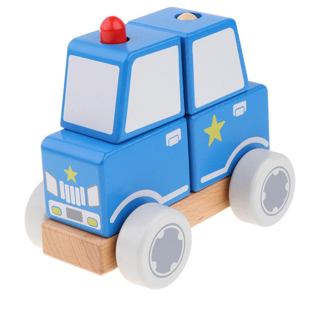 Mini Vehicle Car Wooden Toys Baby Kids Early Learning Educational DevelopmenGift 
