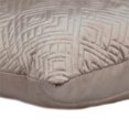 thumbnail image 4 of Parkland Collection Eris 20x20" Quilted Fabric Throw Pillow in Taupe Brown, 4 of 6