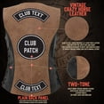 thumbnail image 5 of Milwaukee Leather MLL4508 Women's 'Trickster' Vintage Two Tone Crazy Horse Brown and Black Leather Club Style Motorcycle Vest 3X-Large, 5 of 9