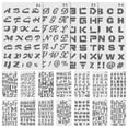 thumbnail image 1 of KAKOWELY stencils for letters 20pcs Reusable Plastic Stencils for Painting Small Alphabet Stencils for DIY Scrapbook Lettering Templates for Crafts Journaling Drawing Letter Stencils for Painting, 1 of 5
