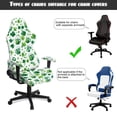thumbnail image 5 of Jiueut Green Shamrock Beer Pattern Gaming Chair Cover Set of 4, Breathable Rotating Chair Slipcovers High Back Computer Chair Protector with Armrest Covers Saint Patrick's Day Decor, 5 of 7