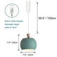 thumbnail image 3 of Kiven H Track Pendant Lightning,Adjustable Cord Length,Modern H Track Lighting Pendant Lights with Iron Shade, 1 Light, 3 of 7