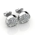 thumbnail image 7 of Cate & Chloe Nelly 18k White Gold Plated Pave Stud Earrings with Swarovski Crystals Gift for Women, 7 of 7