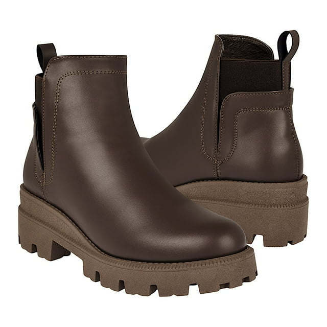 BOTINES STYLO MUJER 1004 SIMIPIEL CAFÉ