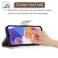 thumbnail image 3 of Elegant PU Leather Wallet Case for Samsung Galaxy A33 5G with Wrist Strap, Women Girls Shockproof Kickstand Magnetic Closure Card Slots Rugged Phone Case Cover for Samsung Galaxy A33 5G, White, 3 of 7